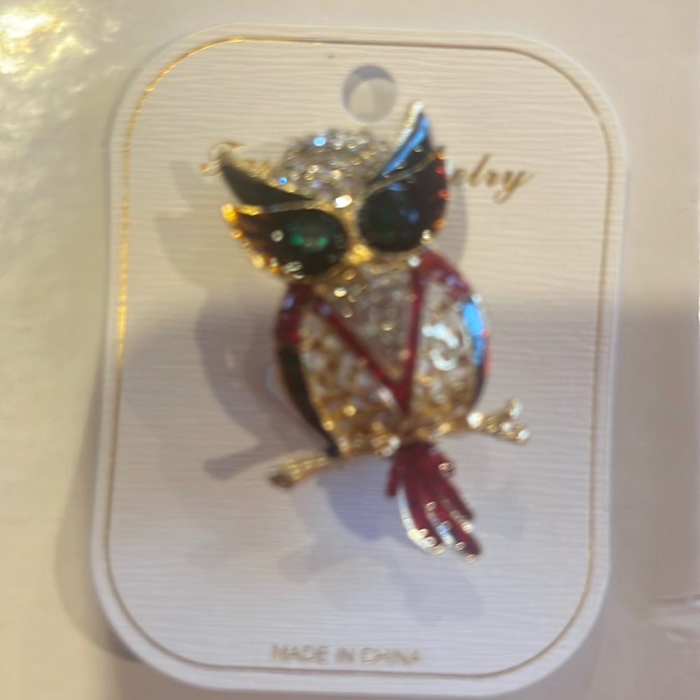 Vintage Glass Brooch